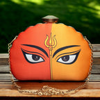 Exclusive Clutch with Eyes with Trishul Print Clutch La Vie Bien Exclusive Clutch with Eyes with Trishul Print