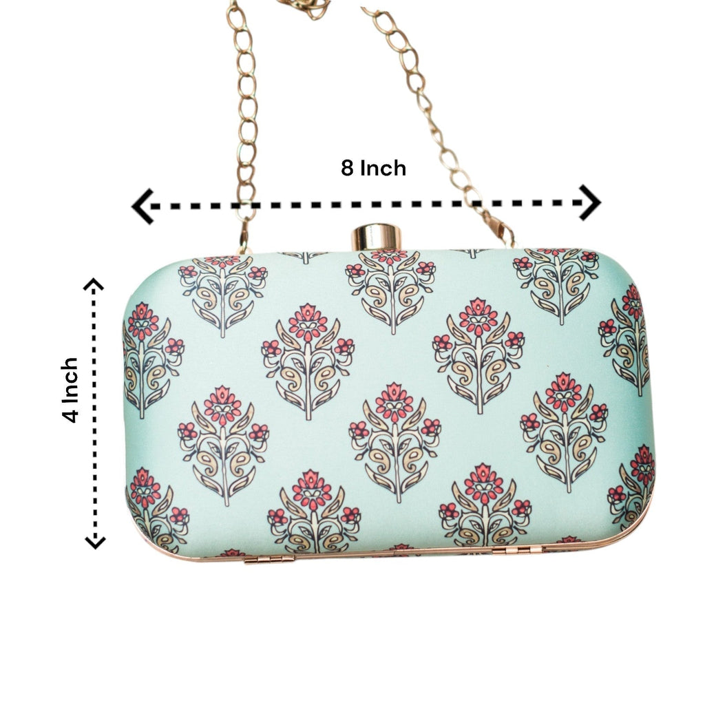 Exclusive Clutch with Floral Design Clutch La Vie Bien Exclusive Clutch with Floral Design