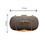 Exclusive Clutch with Jaguar Design Clutch La Vie Bien Exclusive Clutch with Jaguar Design