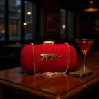 Exclusive Clutch with Jaguar Design Clutch La Vie Bien Exclusive Clutch with Jaguar Design