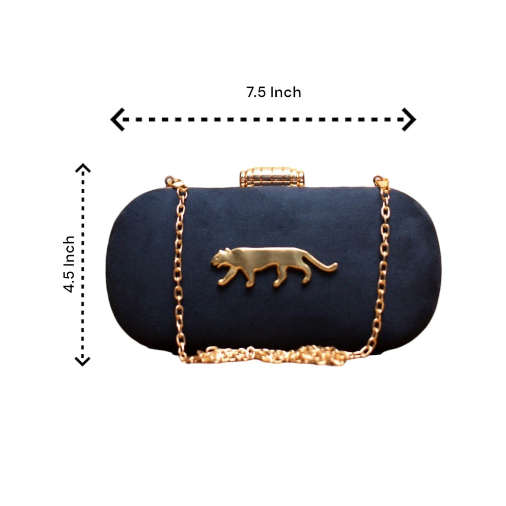Exclusive Clutch with Jaguar Design Clutch La Vie Bien Exclusive Clutch with Jaguar Design