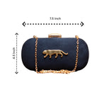 Exclusive Clutch with Jaguar Design Clutch La Vie Bien Exclusive Clutch with Jaguar Design