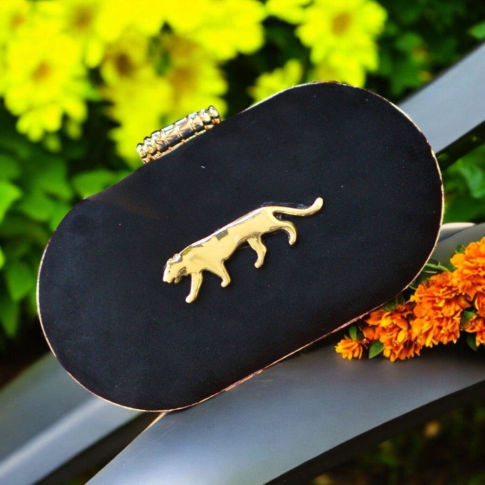 Exclusive Clutch with Jaguar Design Clutch La Vie Bien Exclusive Clutch with Jaguar Design