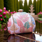 Exclusive Clutch with Leaf Design Clutch La Vie Bien Exclusive Clutch with Leaf Design