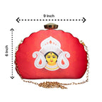 Exclusive Clutch with Maa Durga Portrait Clutch La Vie Bien Exclusive Clutch with Maa Durga Portrait