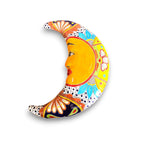Extra Large Talavera Moon Wall Art | Mexican Handmade Ceramic Decor