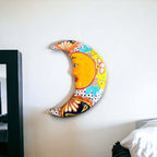 Extra Large Talavera Moon Wall Art | Mexican Handmade Ceramic Decor Talavera Wall Art La Vie Bien Extra Large Talavera Moon Wall Art | Mexican Handmade Ceramic Decor