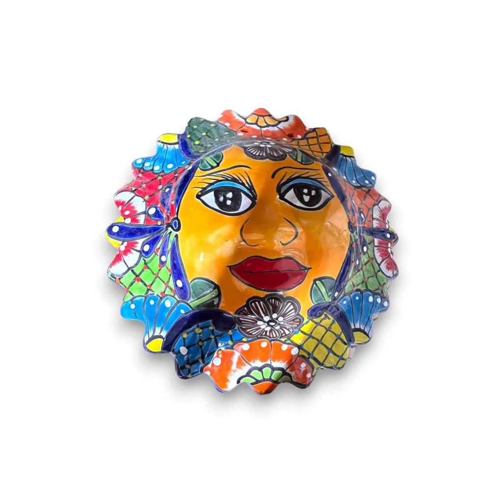 Extra Large Talavera Sun Wall Art | Handmade Mexican Decor Talavera Wall Art La Vie Bien Extra Large Talavera Sun Wall Art | Handmade Mexican Decor