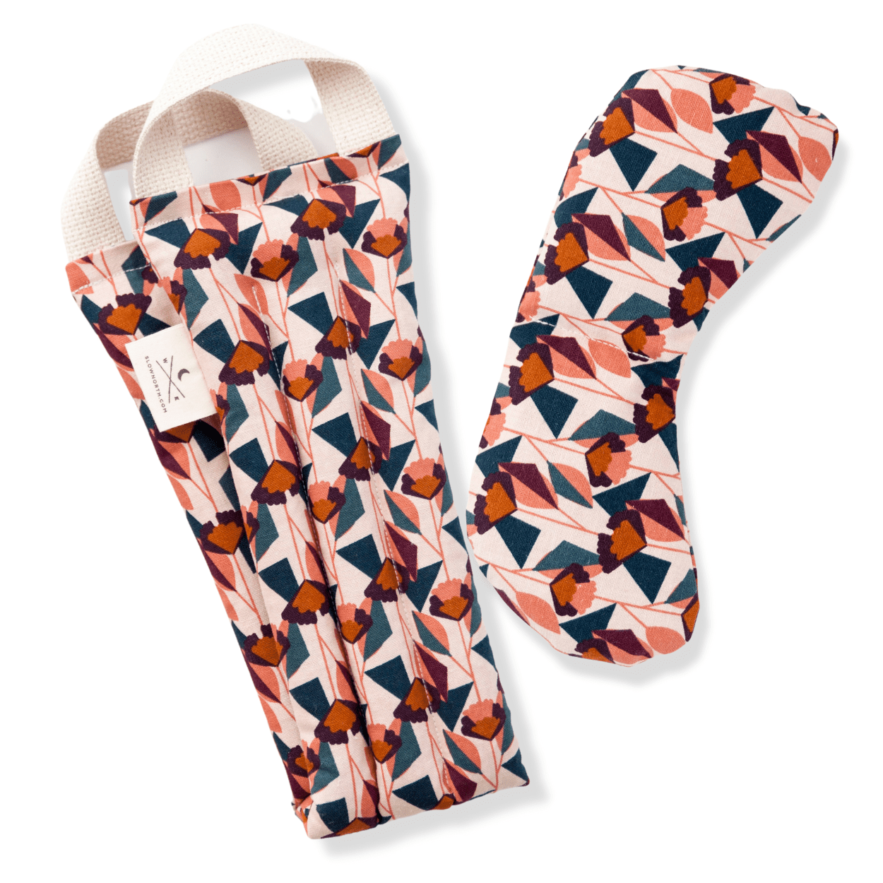 Eye Mask + Neck Wrap Bundle - Blush Florence Relaxation Accessories La Vie Bien Eye Mask + Neck Wrap Bundle - Blush Florence