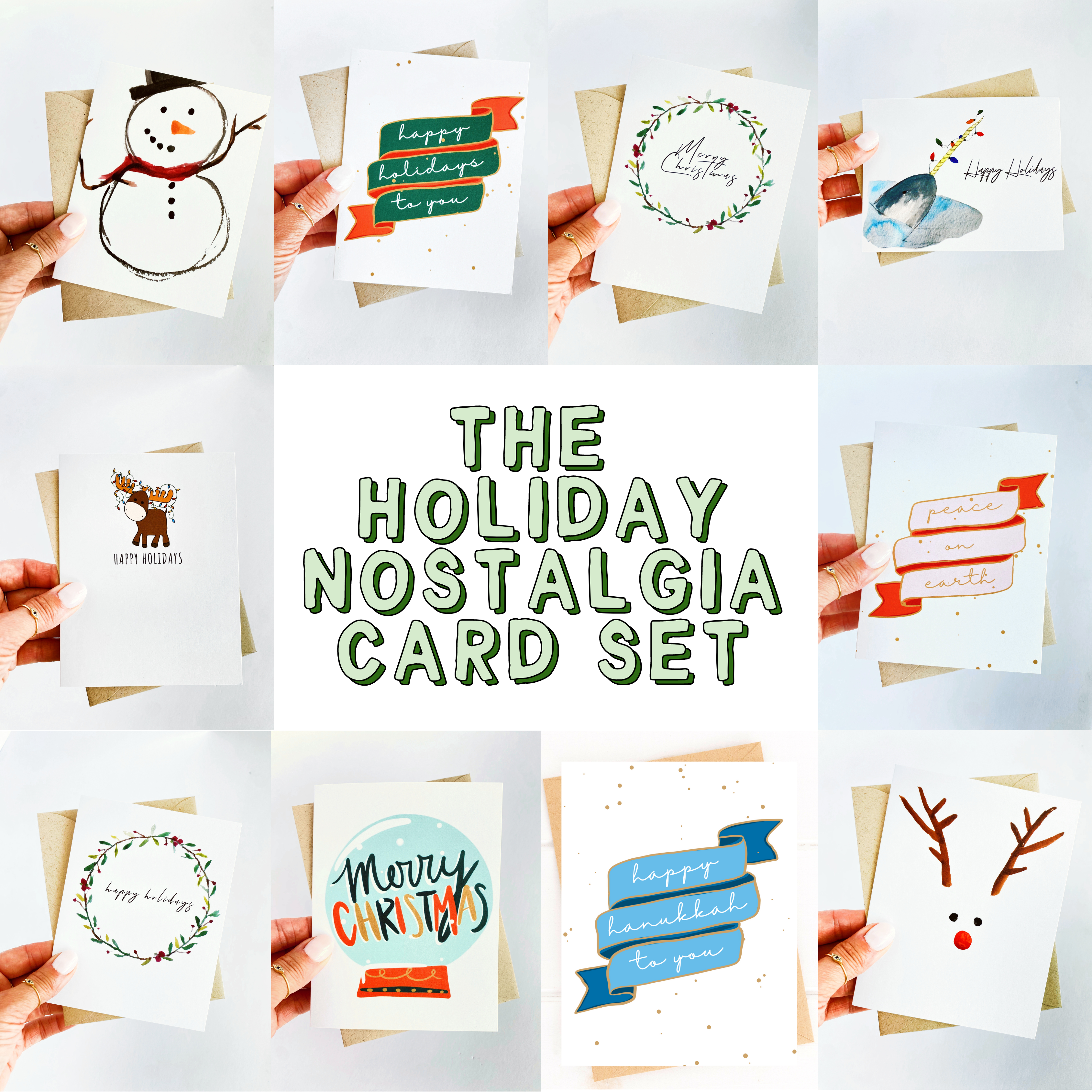 The Holiday Nostalgia Card Set 10 Card Assorted