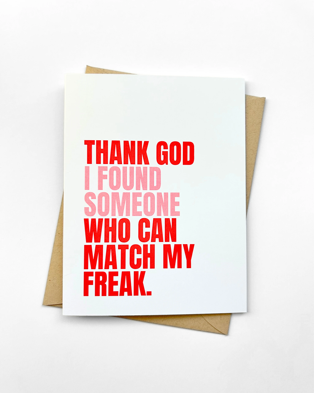 Funny Valentine's Day Card Match My Freak Love Card by Five Dot Post