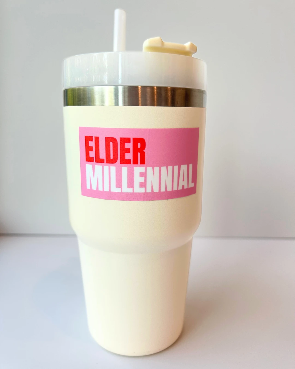 Cute Vinyl Sticker Elder Millennial Pink Sticker by Five Dot Post