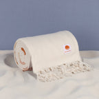 Oceanside Sunset Stripe Cotton Beach Blanket by Beach State