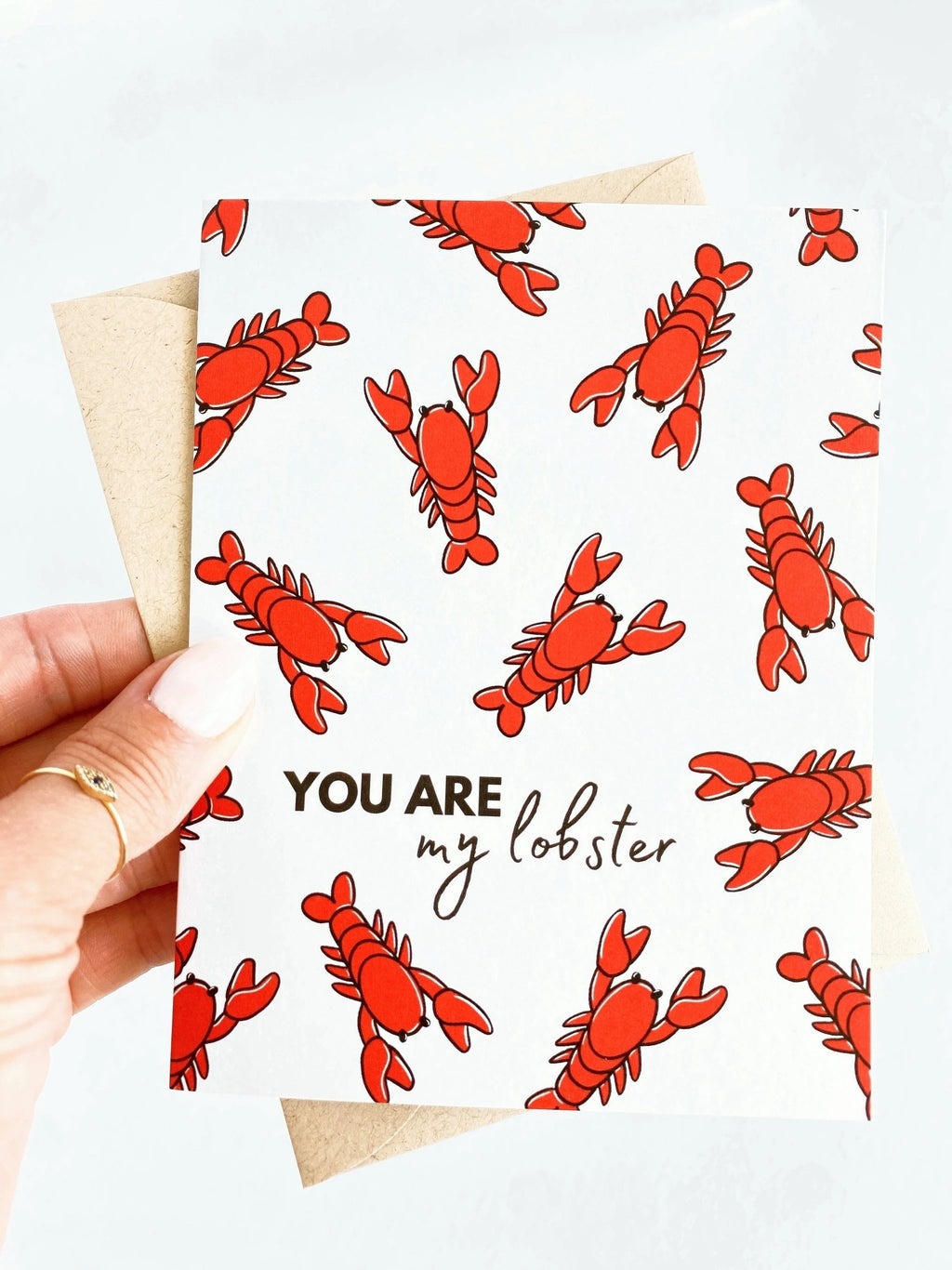 You Are My Lobster Valentine's Day Card by Five Dot Post