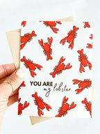 You Are My Lobster Valentine's Day Card by Five Dot Post