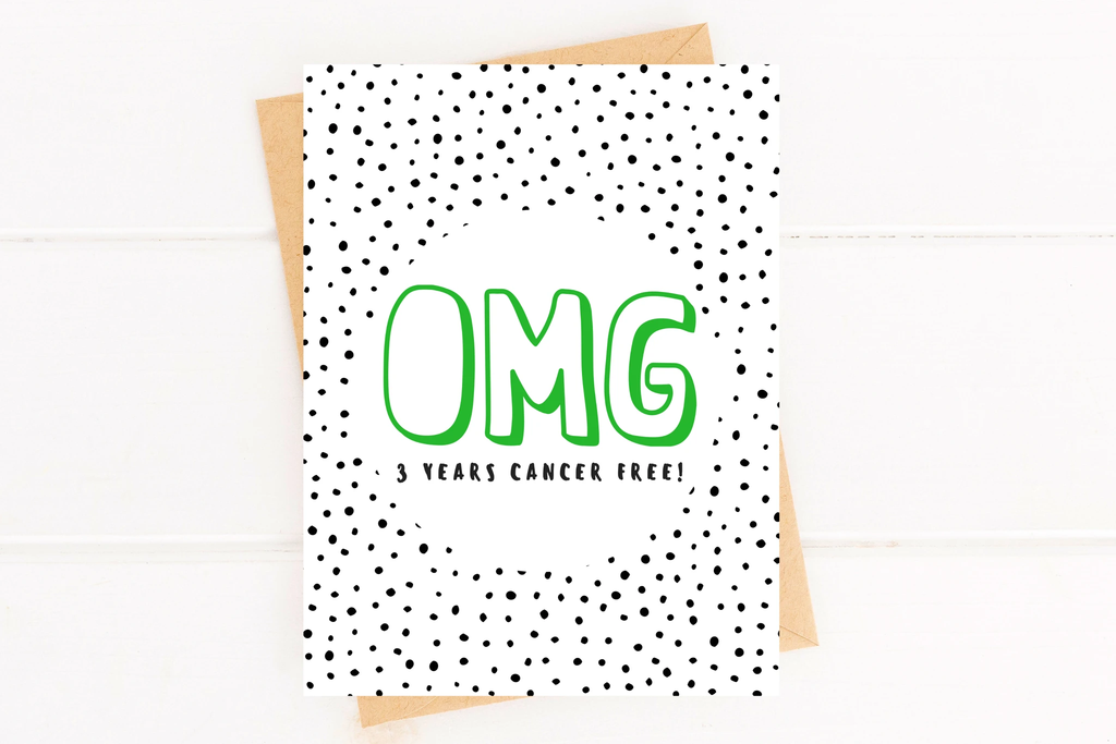 3 Year Cancer Survivor Card by Five Dot Post