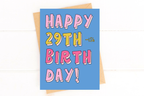 Happy 29th-ish Birthday 30th Birthday Card by Five Dot Post