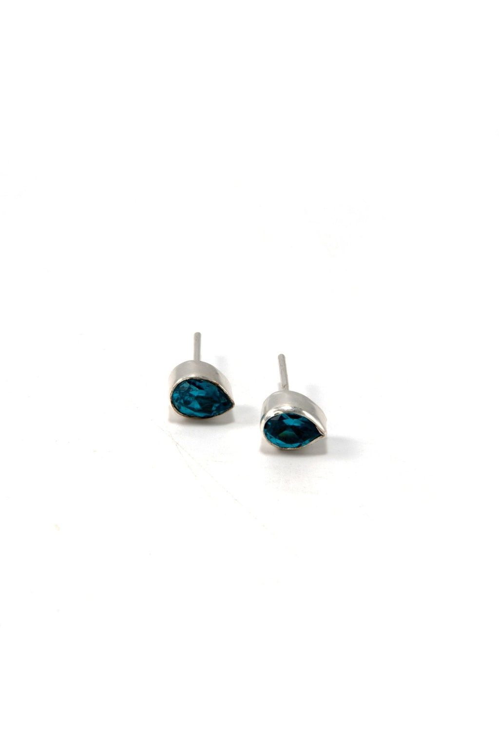Faceted Teardrop Studs by Fair Anita
