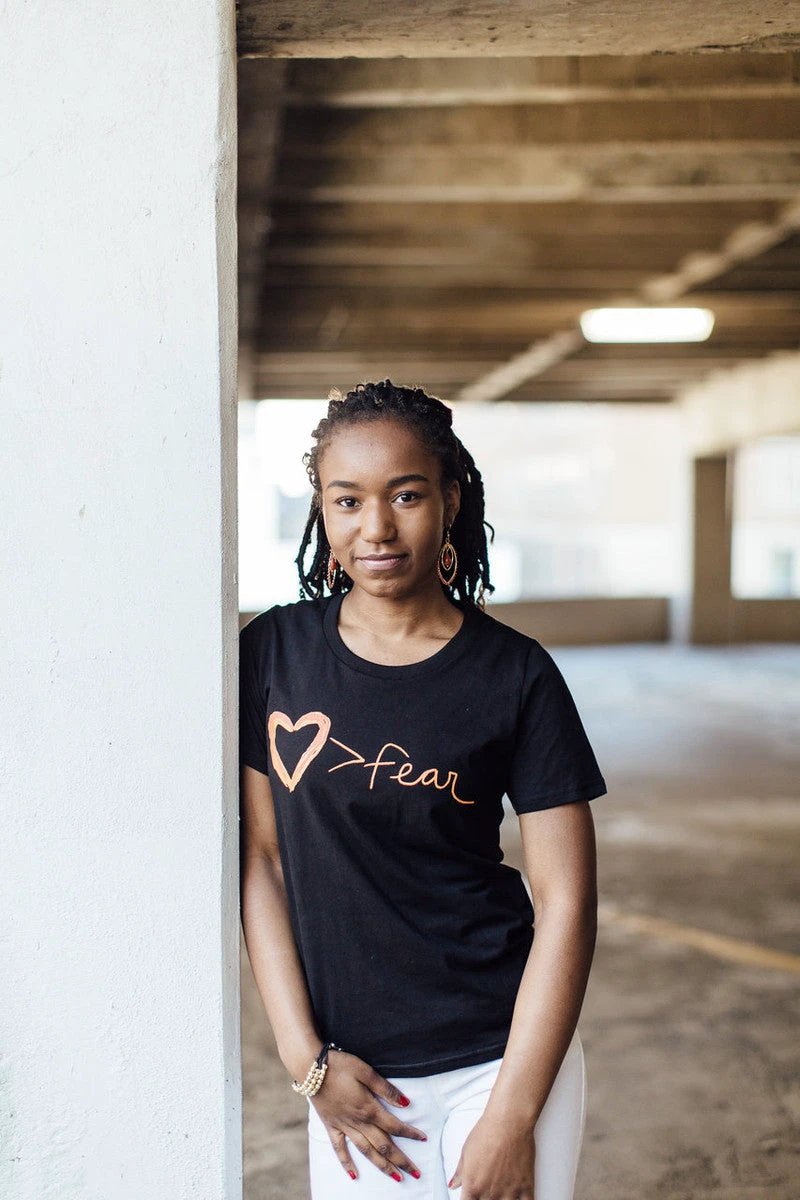 Love is Greater Than Fear Tee by Fair Anita