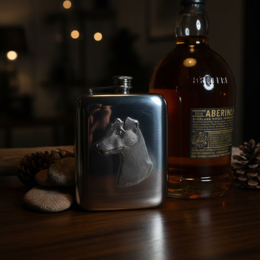 Faithful Friend Jack Russell Pewter Hip Flask - Handmade in England Gifts La Vie Bien Faithful Friend Jack Russell Pewter Hip Flask - Handmade in England