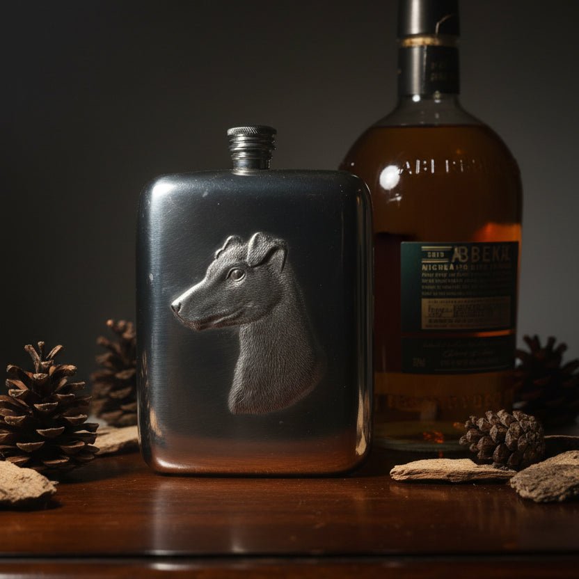 Faithful Friend Jack Russell Pewter Hip Flask - Handmade in England Gifts La Vie Bien Faithful Friend Jack Russell Pewter Hip Flask - Handmade in England