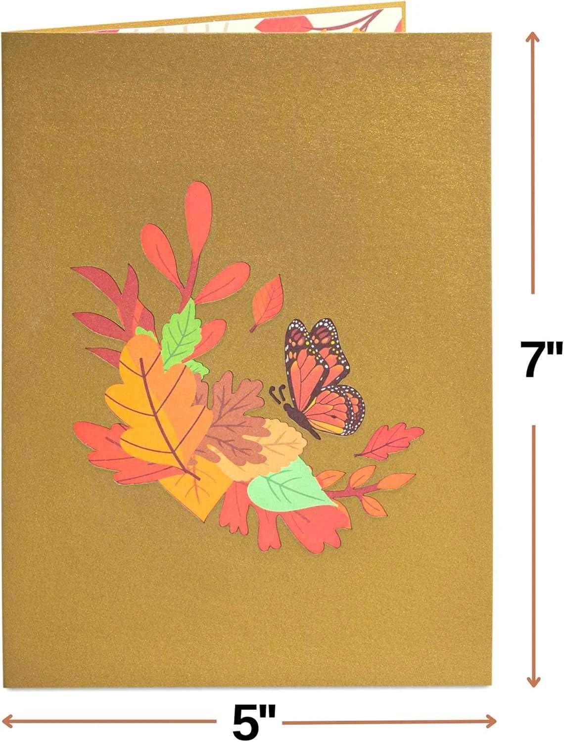 Fall Butterfly Pop Up Card by Paper Love