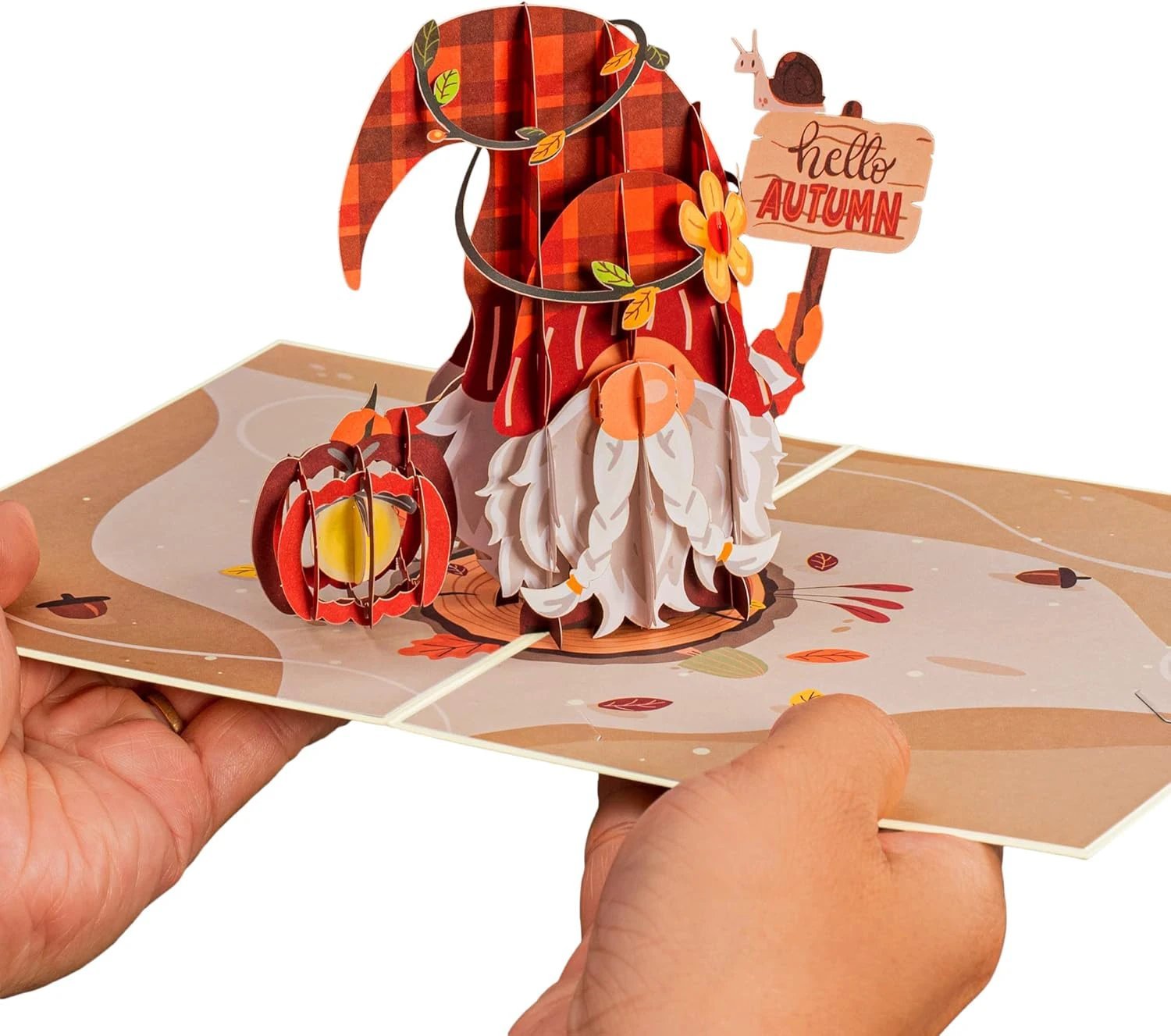 Fall Gnome Pop Up Card by Paper Love