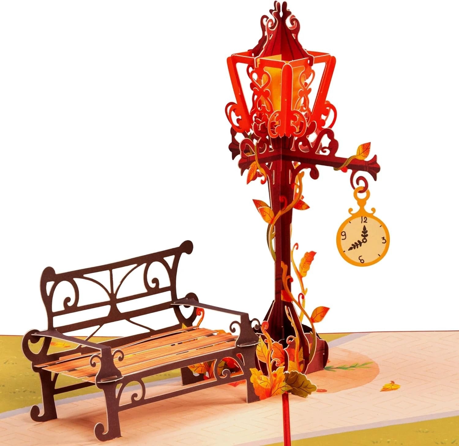 Fall Lamppost Pop Up Card by Paper Love
