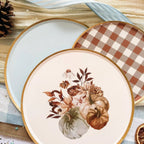 Thanksgiving Fall Pumpkin Dinner Paper Plate (8pcs)