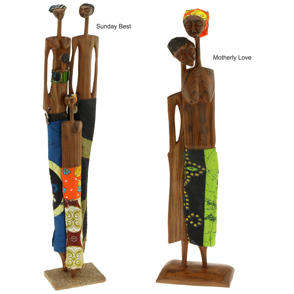 Family Ties Sandalwood Sculpture Decorative Home Accent La Vie Bien Family Ties Sandalwood Sculpture