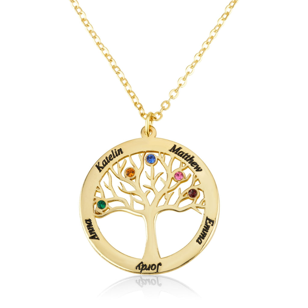 Family Tree Necklace La Vie Bien Family Tree Necklace