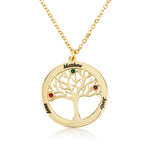 Family Tree Necklace La Vie Bien Family Tree Necklace