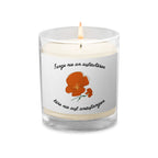 Fange nie an aufzuhören German Glass jar soy wax candle by La Vie Bien