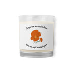 Fange nie an aufzuhören German Glass jar soy wax candle by La Vie Bien