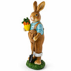 Farmer Bunny with Carrots Shovel Figurine - Spring Home Decor 8.9 Inches Easter > Figurines > Bunnies La Vie Bien Farmer Bunny with Carrots Shovel Figurine - Spring Home Decor 8.9 Inches