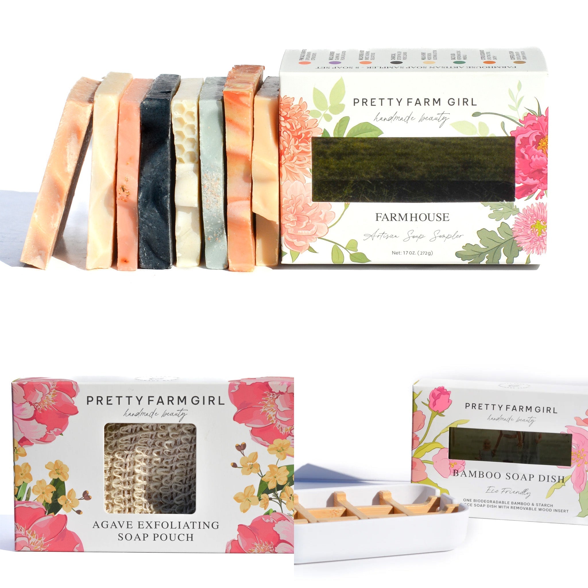 Farmhouse Artisan Goat Milk & Tallow Soap Sampler soap La Vie Bien Farmhouse Artisan Goat Milk & Tallow Soap Sampler