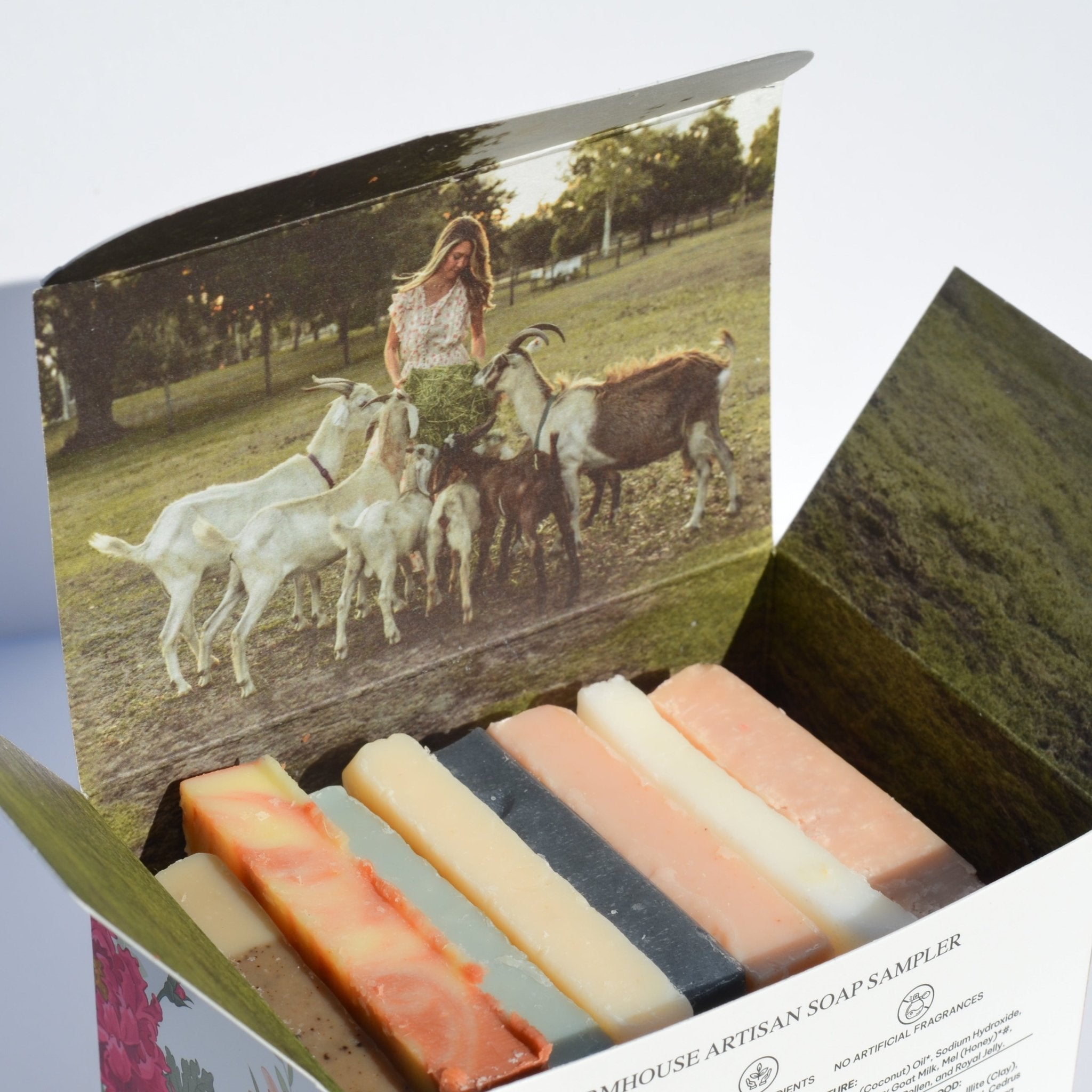Farmhouse Artisan Goat Milk & Tallow Soap Sampler soap La Vie Bien Farmhouse Artisan Goat Milk & Tallow Soap Sampler