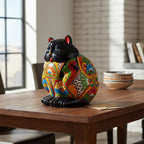 Fat Cat Talavera Planter | Handmade Mexican Pottery Talavera Planter La Vie Bien Fat Cat Talavera Planter | Handmade Mexican Pottery