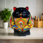 Fat Cat Talavera Planter | Handmade Mexican Pottery Talavera Planter La Vie Bien Fat Cat Talavera Planter | Handmade Mexican Pottery