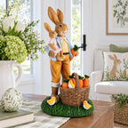 Father & Child Easter Bunny Figurine – Spring Rabbit Statue with Carrots and Chicks Spring Decor 11 Inches Tall Easter > Figurines > Bunnies La Vie Bien Father & Child Easter Bunny Figurine – Spring Rabbit Statue with Carrots and Chicks Spring Decor 11 Inches Tall