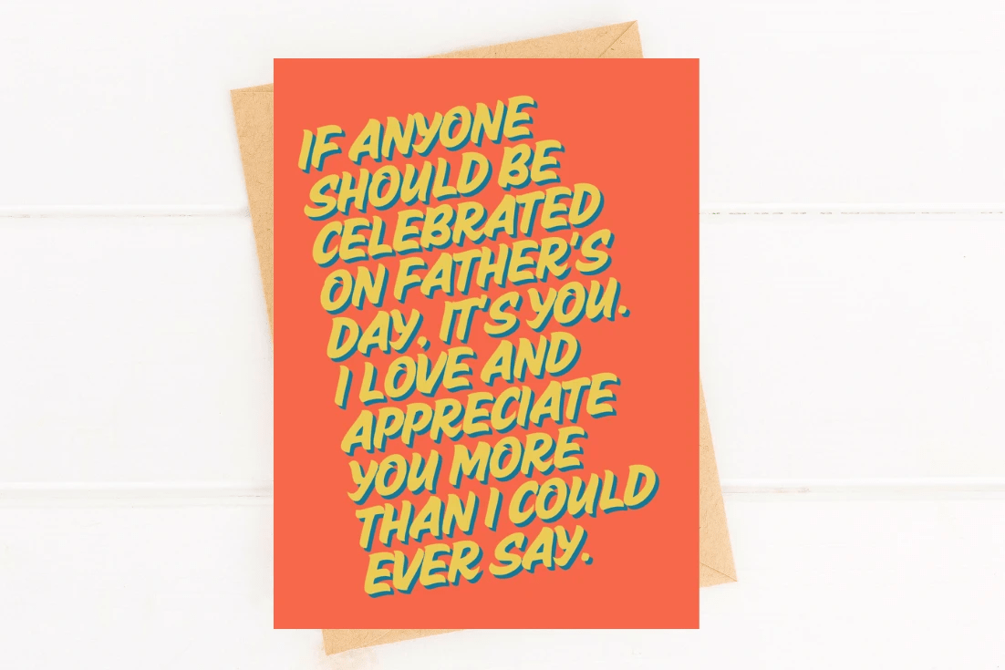 Father's Day Card for Father Figure, Step Dad, Uncle Card by Five Dot Post