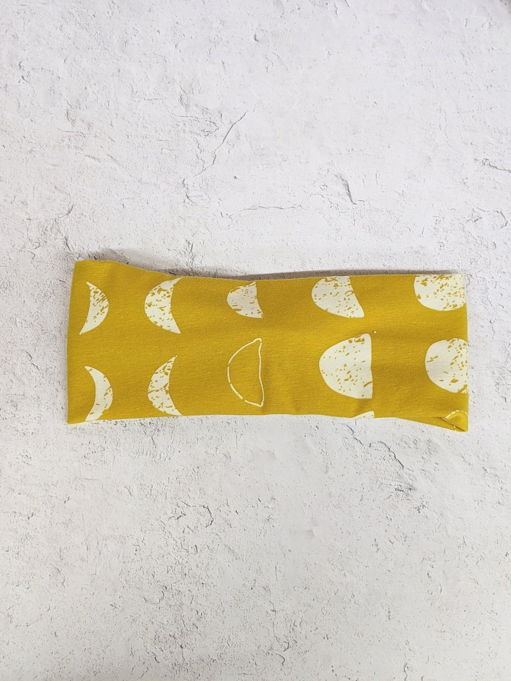 Faux Knot Headband - Moon Phases Mustard Headbands La Vie Bien Faux Knot Headband - Moon Phases Mustard