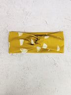 Faux Knot Headband - Moon Phases Mustard Headbands La Vie Bien Faux Knot Headband - Moon Phases Mustard
