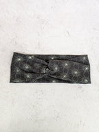 Faux Knot Headband - Star Burst Navy Headbands La Vie Bien Faux Knot Headband - Star Burst Navy