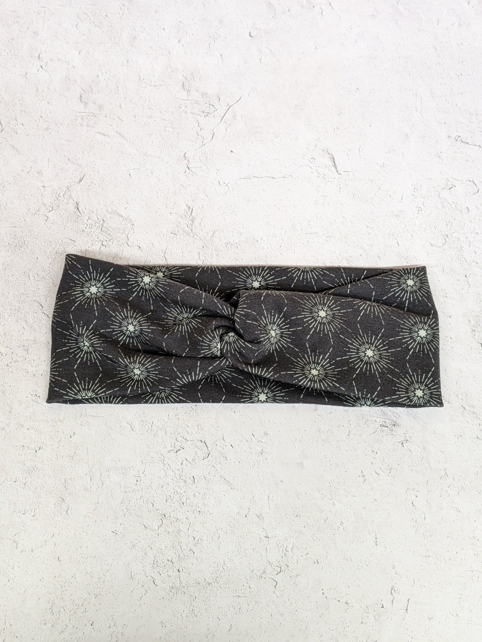 Faux Knot Headband - Star Burst Navy Headbands La Vie Bien Faux Knot Headband - Star Burst Navy