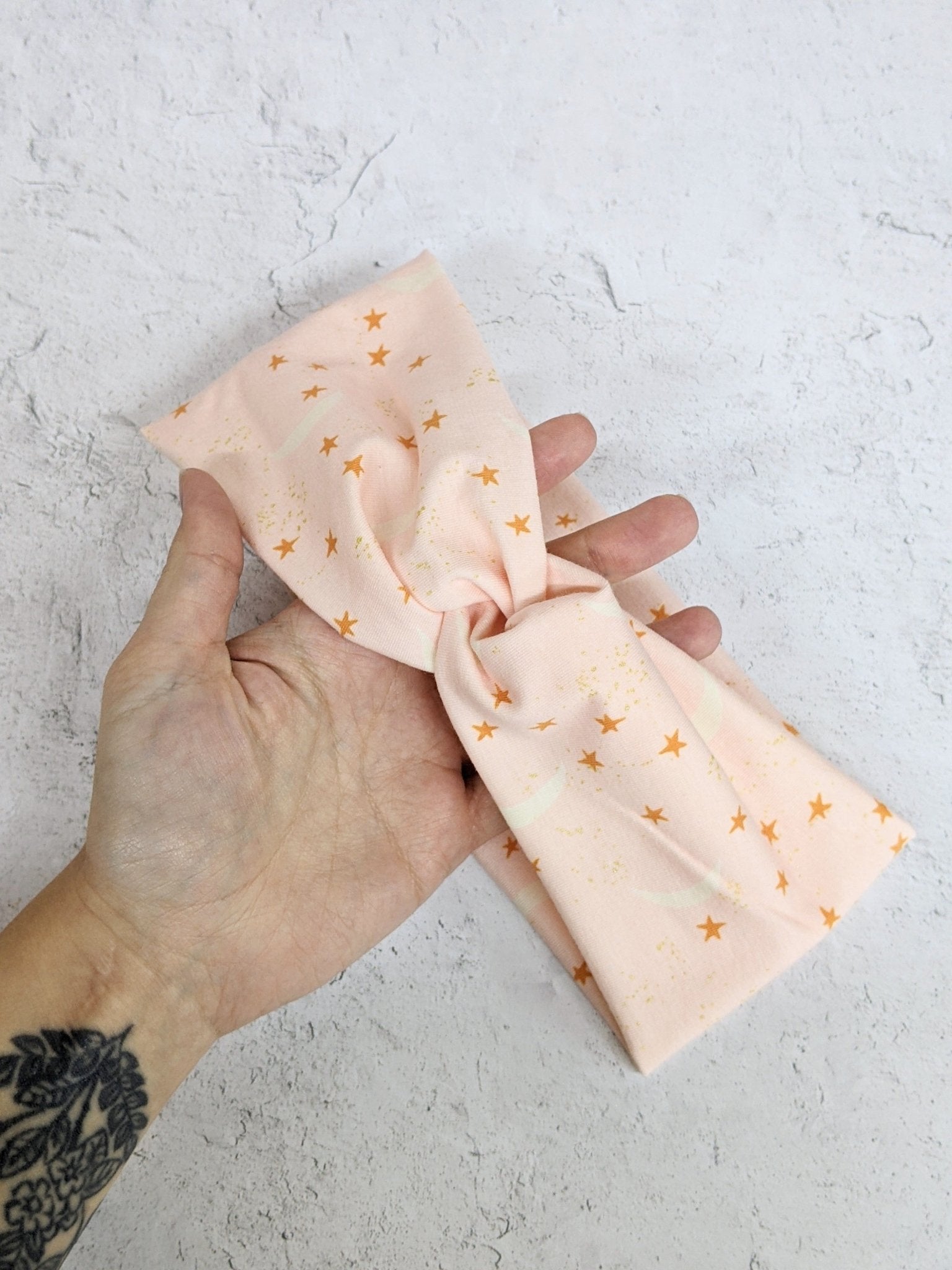 Faux Knot Headband - Stargazing Pink Headbands La Vie Bien Faux Knot Headband - Stargazing Pink