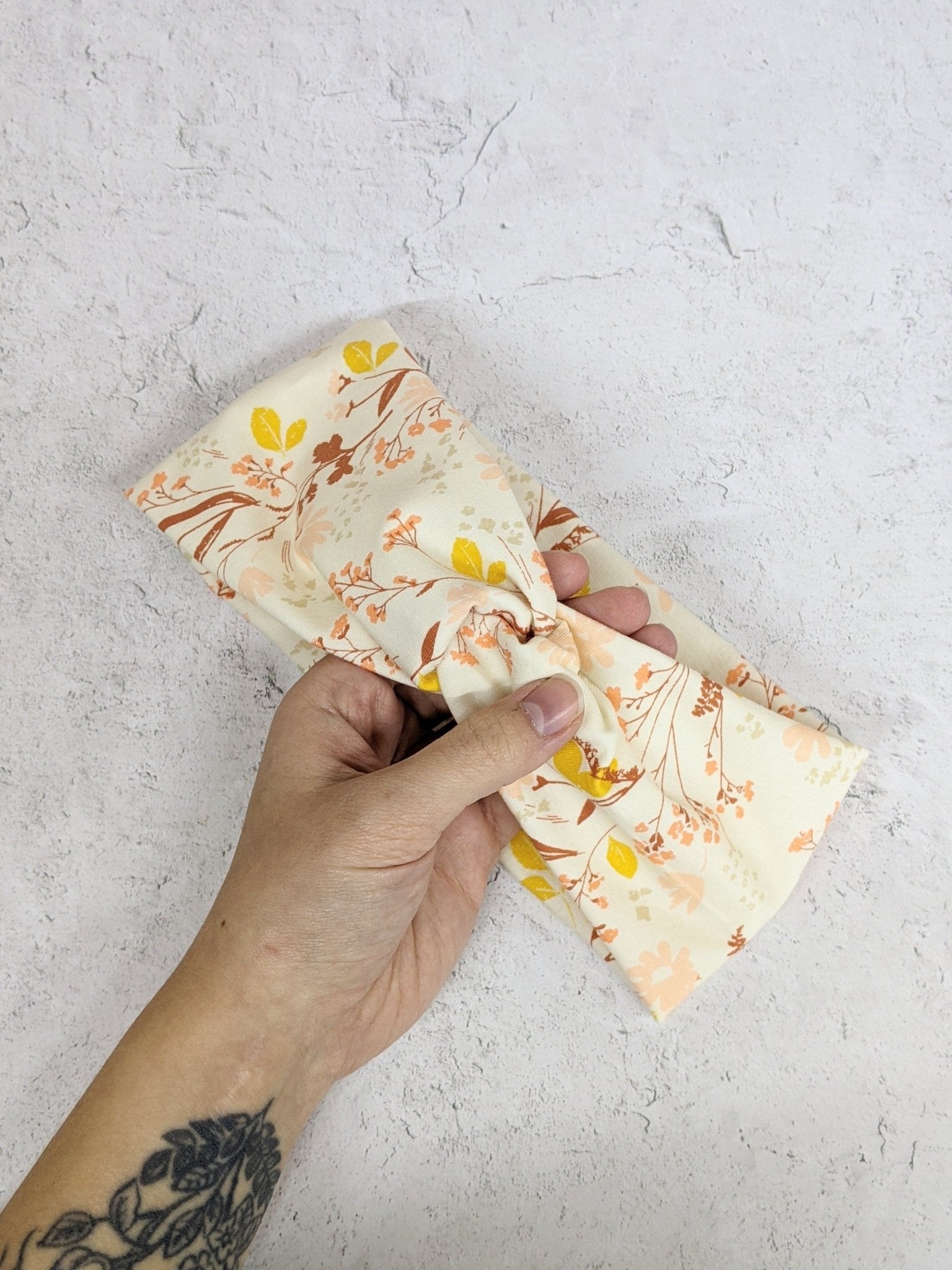 Faux Knot Headband - Warm Botanicals Headbands La Vie Bien Faux Knot Headband - Warm Botanicals