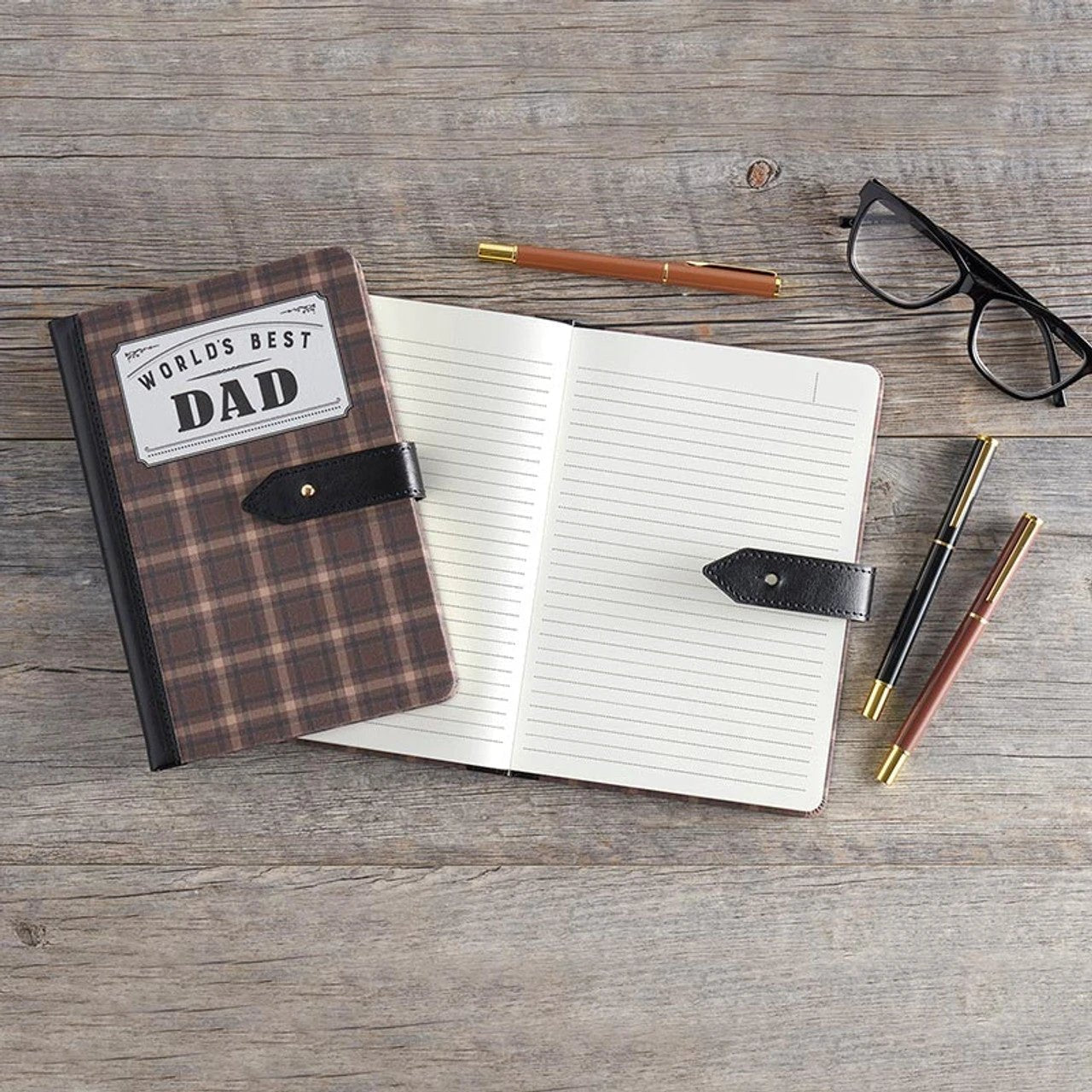 Favorite Memories 3 Piece Pen Set | Father's Day Dad Gift For Him | Set Of 3 Giftable Pens in Plaid Box | Refillable by The Bullish Store