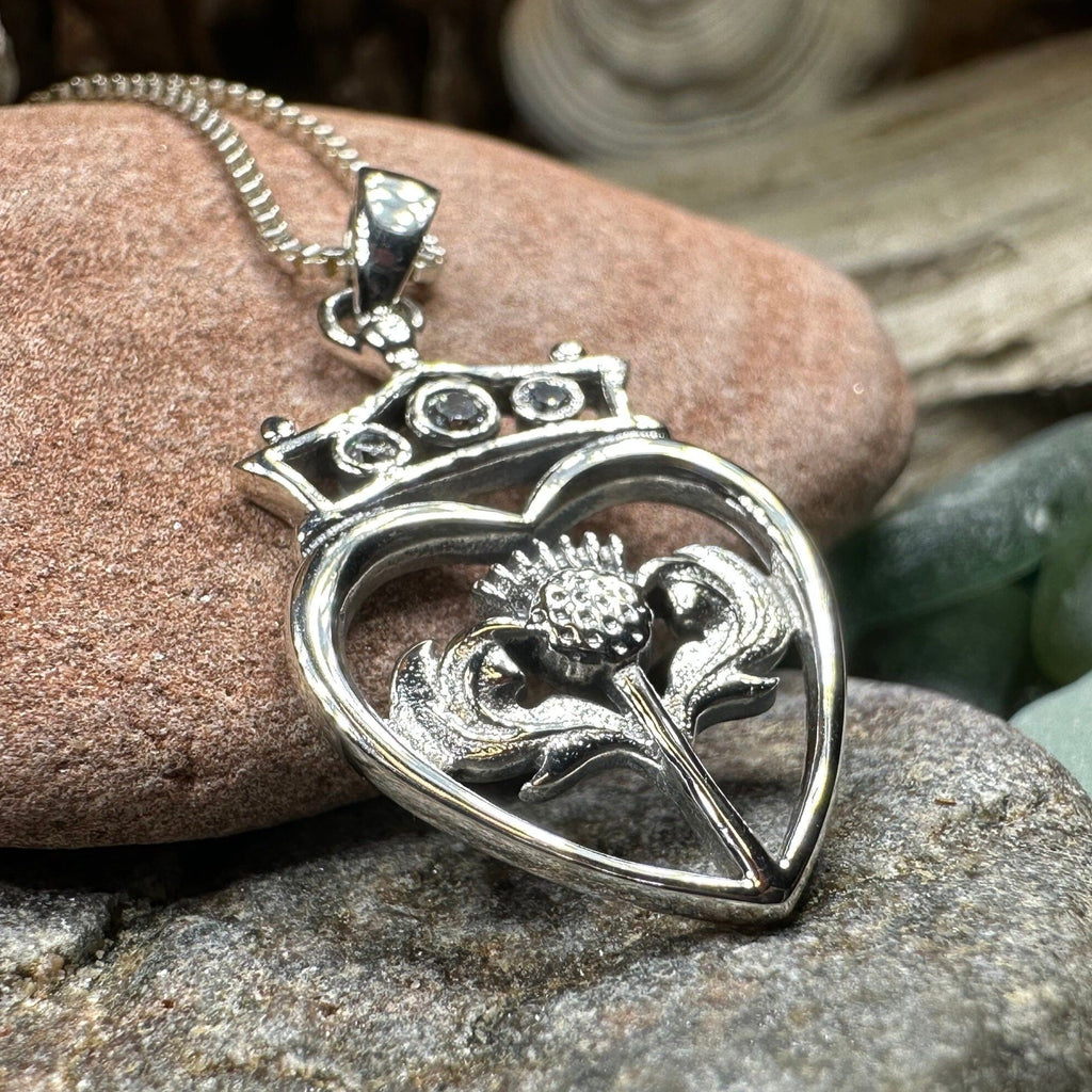 Fayette Scottish Luckenbooth Necklace in Sterling Silver Pendant La Vie Bien Fayette Scottish Luckenbooth Necklace in Sterling Silver