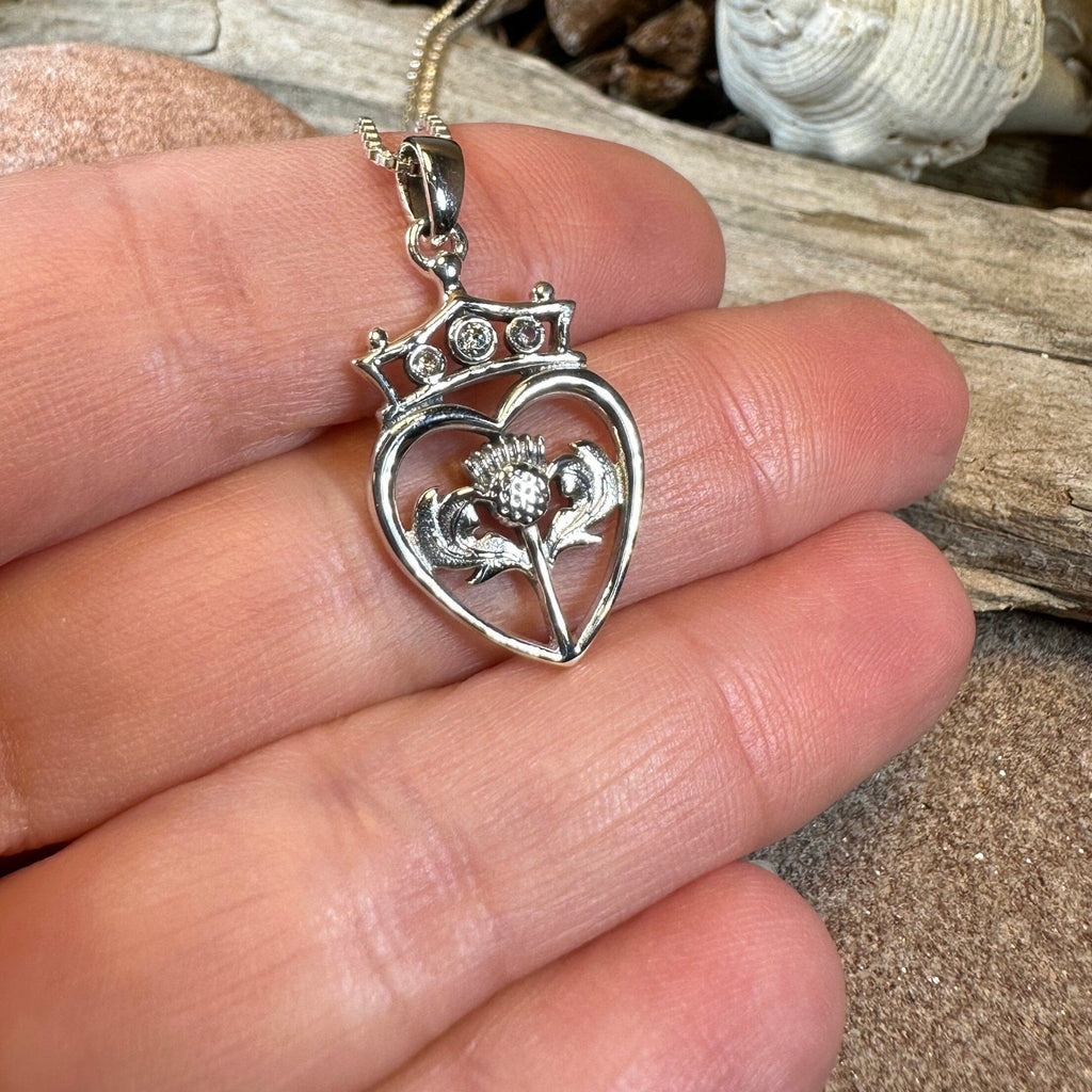 Fayette Scottish Luckenbooth Necklace in Sterling Silver Pendant La Vie Bien Fayette Scottish Luckenbooth Necklace in Sterling Silver